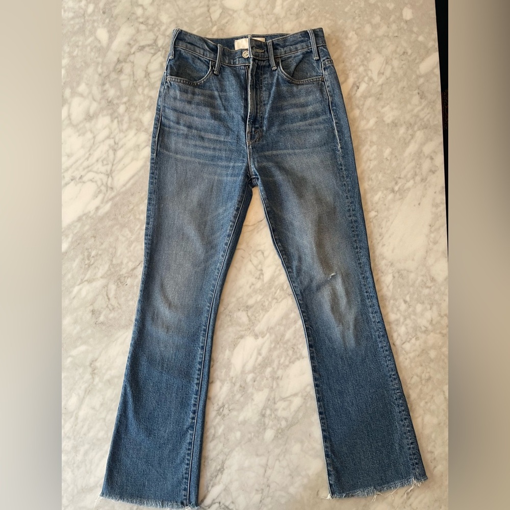 MOTHER the hustler jeans in color beer me